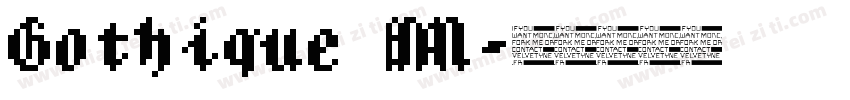 Gothique MN字体转换
